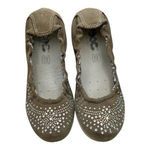 Size 32 IMAC Youth Embellished Brown Ballet Flats
